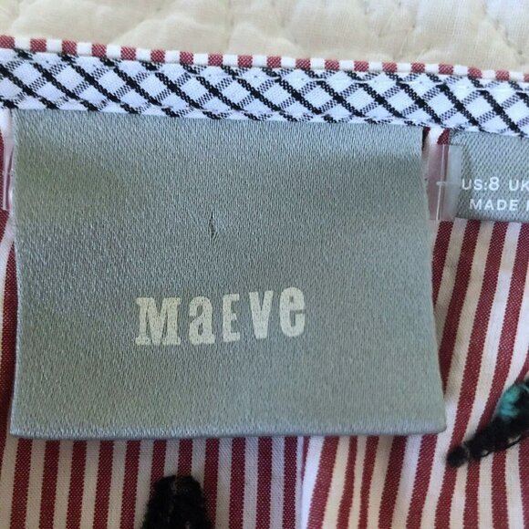 Maeve Anthropologie Women's Sz 8 Bathing Beauty Divers Swimming Tie Waist Dress - Picture 6 of 10